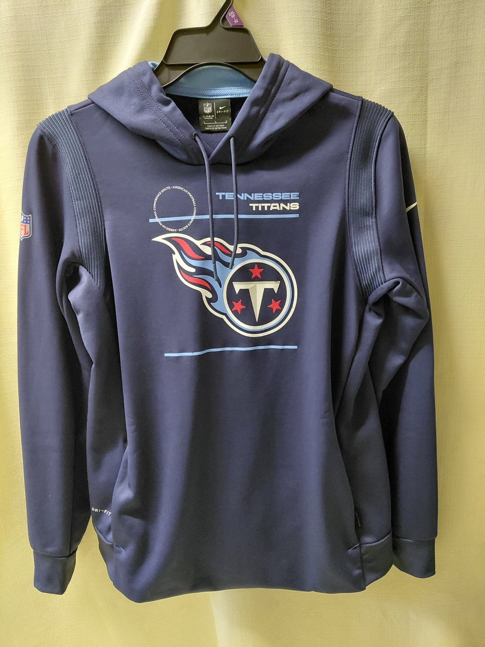 NFL Official *NIKE Tennessee Titans Navy Drifit Pullover Hoodie Size: Large